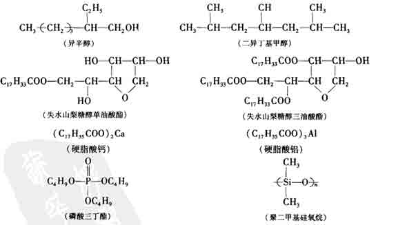 常用的消泡剂列表